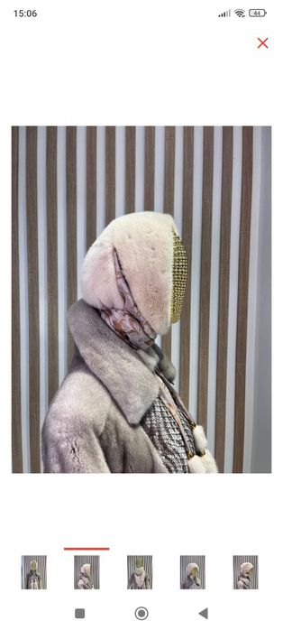 Натуральная норковая косынка