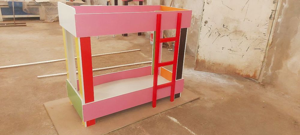 Двухъярусная кровать для детского сада. 2 этажли зинали кроват