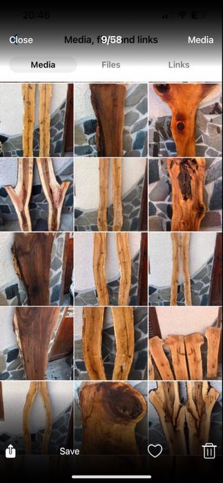 Янове,дъски и шайби,от орех,дъб,бряст