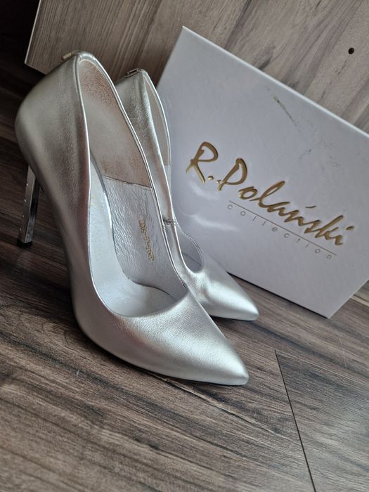 Обувки на ток от естествена кожа R.Polanski