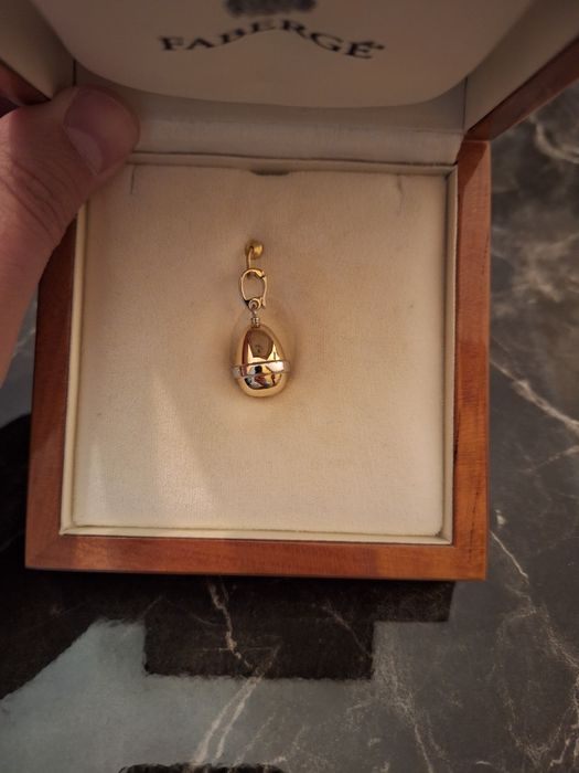 Faberge Egg 18k gold висулка бижу