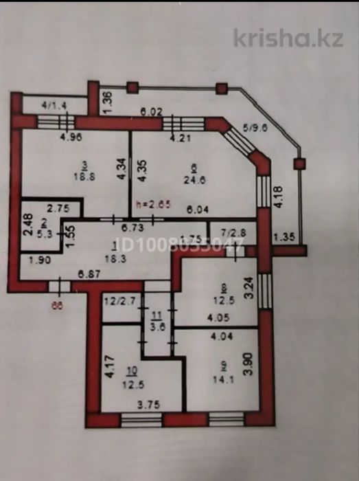 4-х комнатная квартира