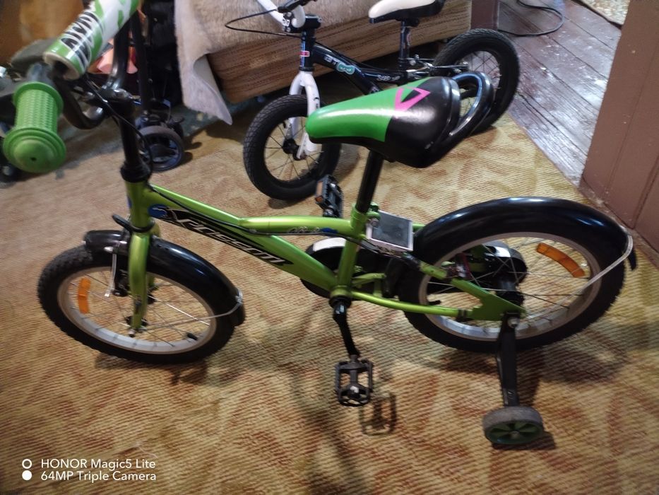 Детско колело зелено