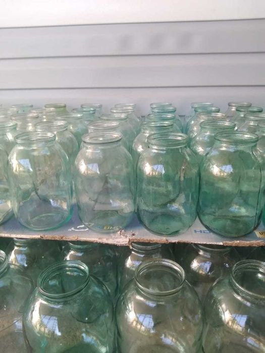 Банки стеклянные б/у  разного объёма