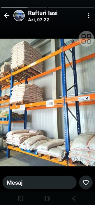 Rafturi pentru euro paleți second impecabile