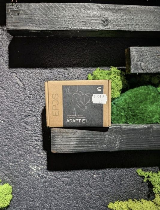 Adapt E1 Scandinavian Black Earbuds/Garantie