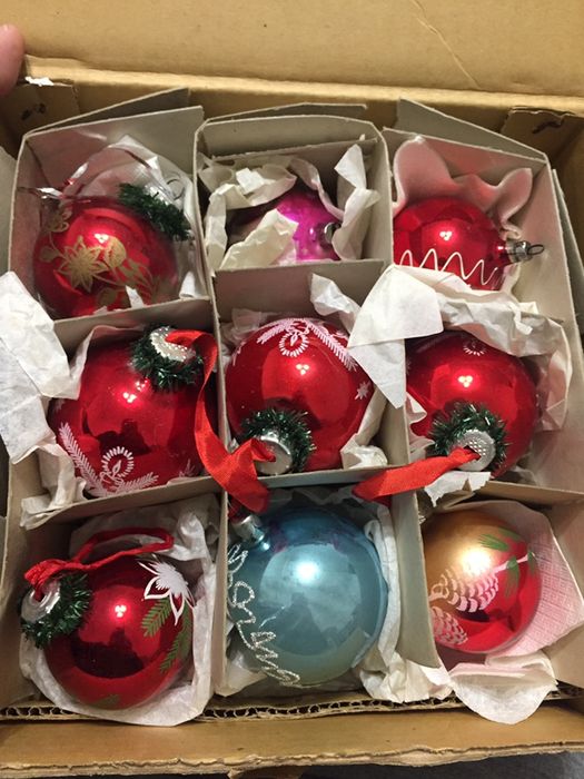 Елочные игрушки, стекло ГДР