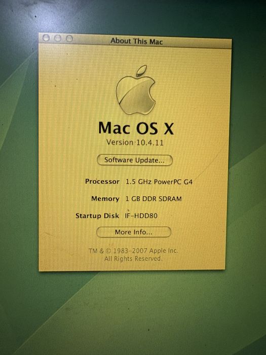 Mac PowerBook G4 functional