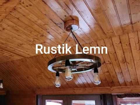 Lustre rustice din lemn