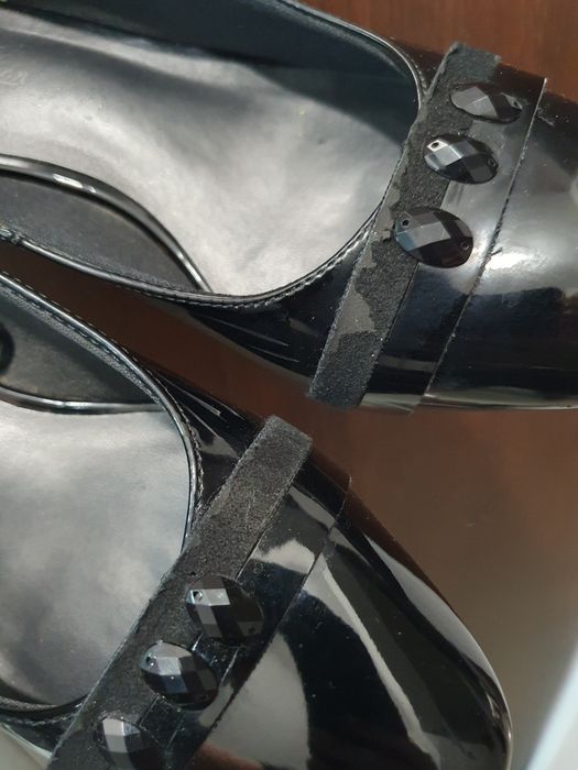 Pantofi piele ecologica lacuita nr 38