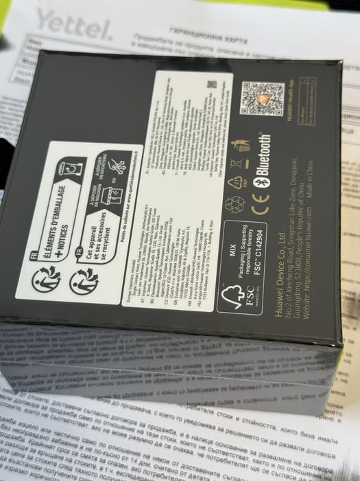 ЗАПЕЧАТАН 46mm Huawei watch GT 5 Yettel Гаранция 2028 Black gt5