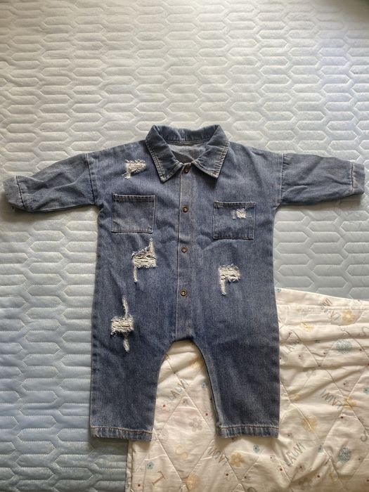 Детский комбинезон джинсовый