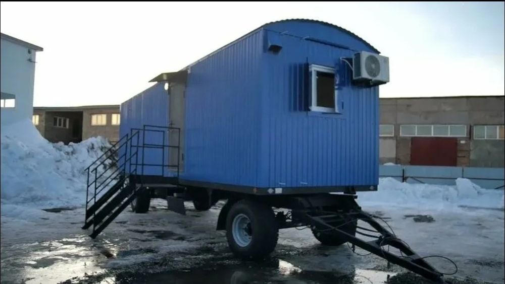 Вагон на колесах, шасси, вагончик