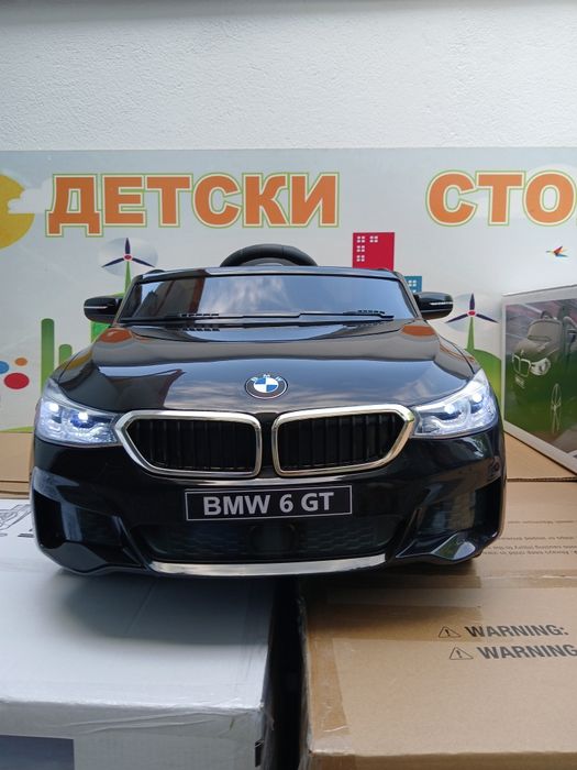 Промо!!Акумулаторен джип BMW 6GT с меки гуми 12V