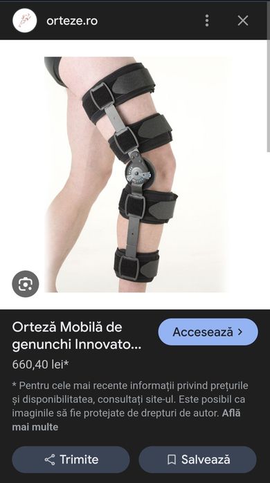 Orteza genunchi că nouă