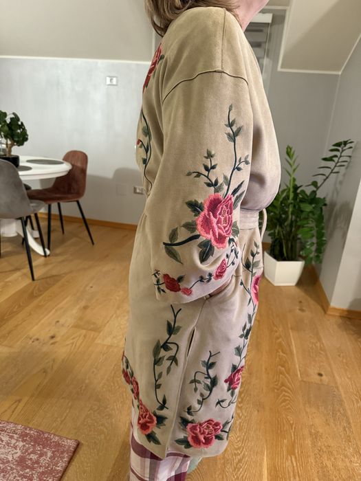 Vand trench cu imprimeu floral