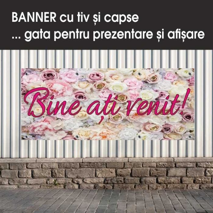 Lichidare-70% Banner model Bine ati venit! = 200X80 CM = 69 LEI