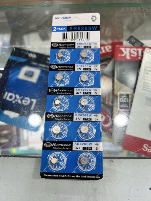 Battery 377 для чысов Sony тоже есть