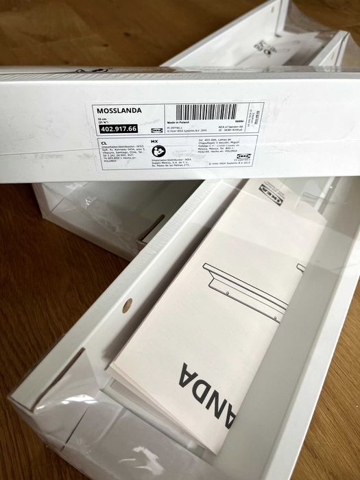 Нови: Рафтове и закачалки Ikea KOMPLEMENT, MOSSLANDA, HJÄLPA