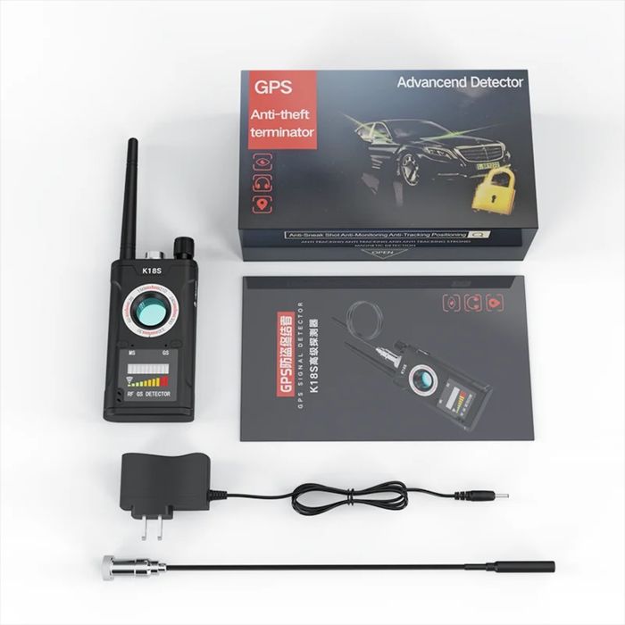 K18S GPS / RF анти-жо-сус детектор — камера, GPS трекерларни аниқловчи