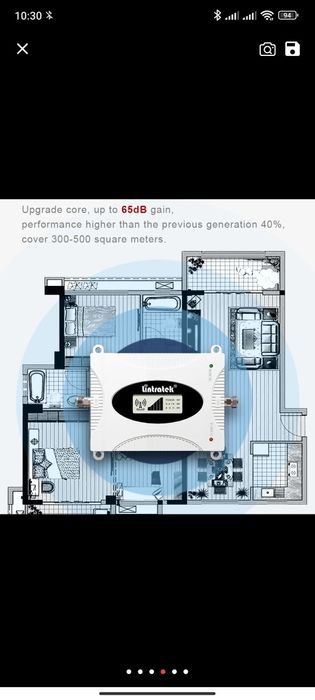 GSM репитер - усилитель Lintratek KW16L-pro (3G/H+) АРУ