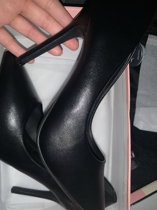 каблуки графит черный