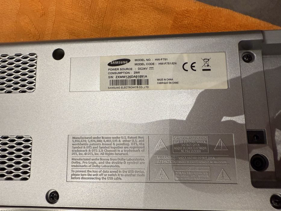 Sistem audio Soundbar Samsung dolby digital HW-F751 in stare buna