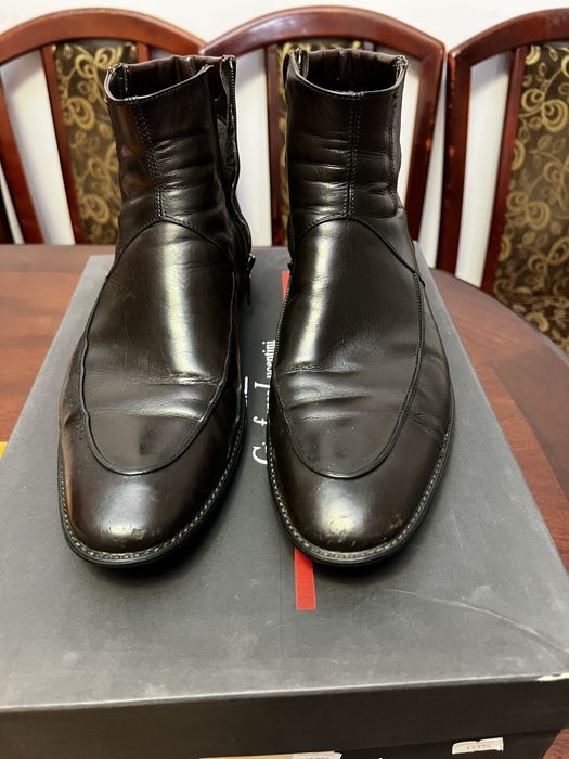 Мужские кожаные ботинки