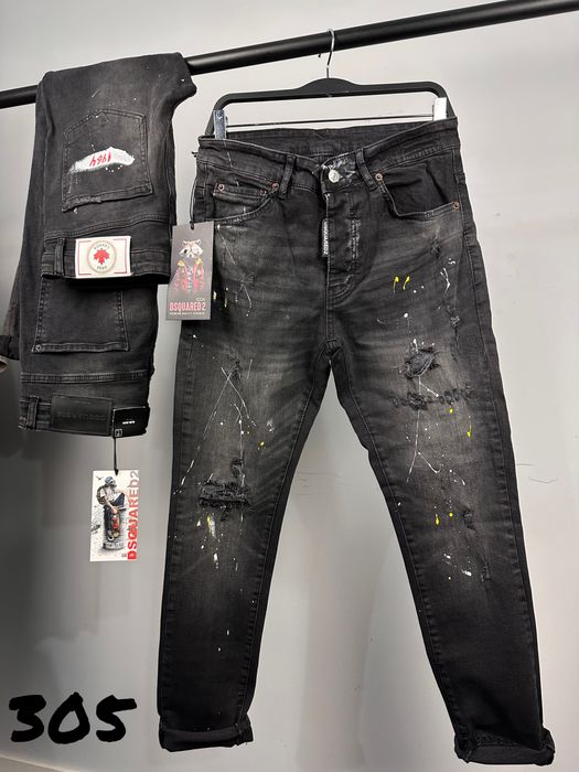 Dsquared мъжки черни дънки 6 модела
