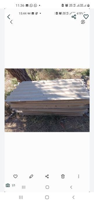 Асбест шифер бу сатылалы 41штук