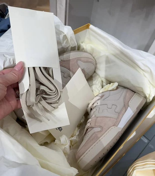 FENDI кеды кожанные