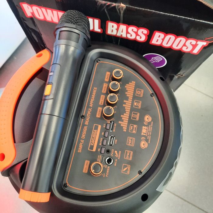 Караоке колонка микрофон