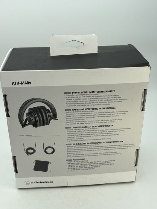Casti audio tip Dj Audio-Technica ATH-M40x, sigilate, ocazie, transport inclus