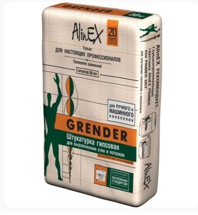 Грендер Alinex, клей кафельный 302