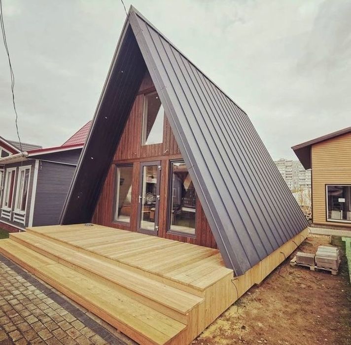 Vand case modulare A-frame 8 x 7m