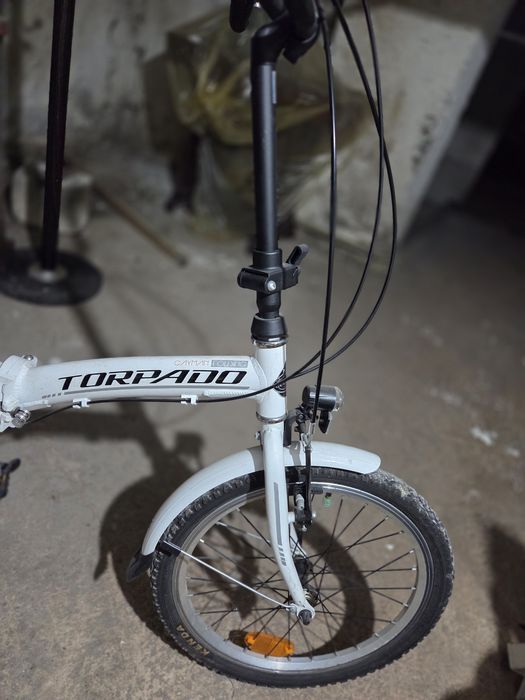 Bicicleta Torpado pliabila alba