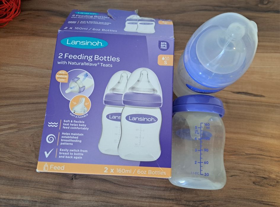 Pompa de san Medela, colector lapte, biberoane Lanshinoh, perie par