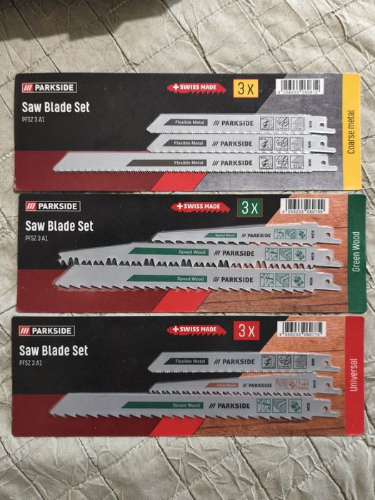 Fierăstrău sabie Parkside 710W + set pânze noi