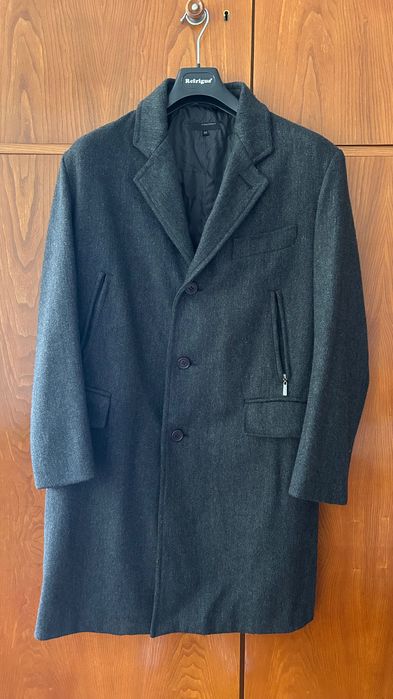 Вълнено мъжко палто размер 50 Andrea Borsani