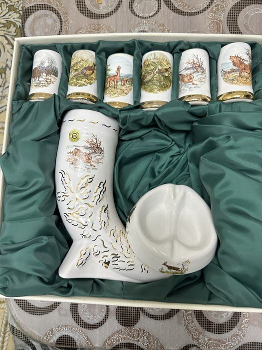 Стопки графин охотничия тема