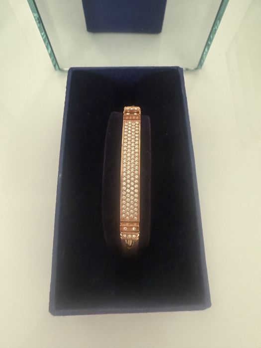 Гривна Swarovski розово злато