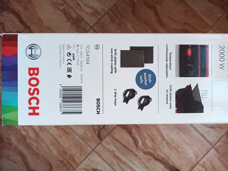 Контактен грил Bosch TCG4104
