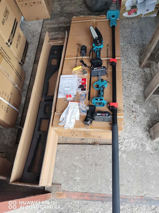 Градинска ножица и трион +телескопичен прът  3в1 36v