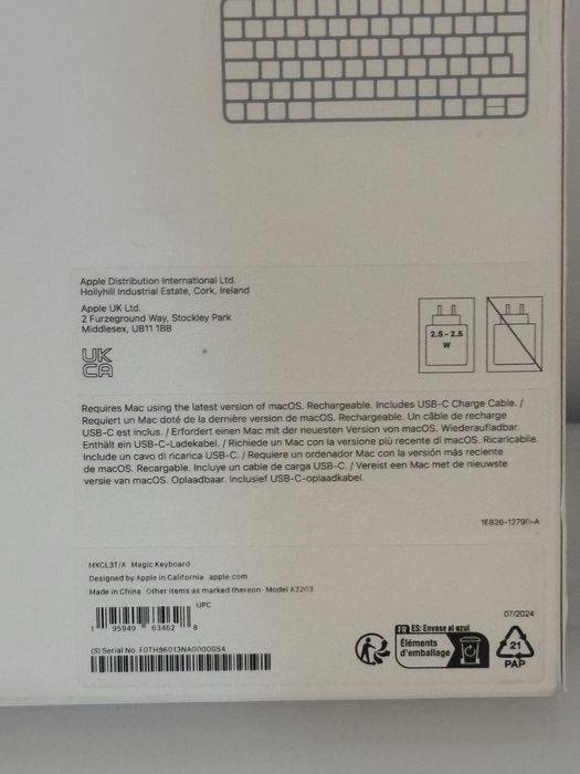 Tastatura Apple Magic Keyboard (2024), sigilata