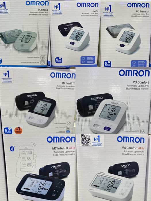 Omron Тонометры в наличии M2, M3, M4, M6, M7,