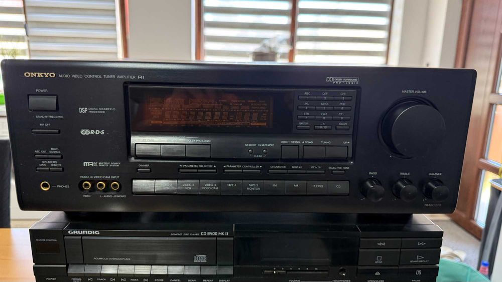 Sistem audio vintage Grundig Fine Arts + Onkyo + ELAC – stare excelentă, adus din Germania