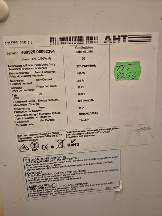 Lada frigorifica/congelare 724l