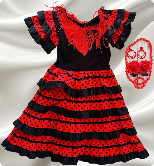 Vand rochita Halloween fete flamenco Spania (70 sau 85 cm)