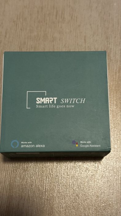 Intrerupator simplu cu touch si dimmer Tuya 1X300W sticla, aplicatie de mobil Tuya Smart Alexa si Google Assistant alb