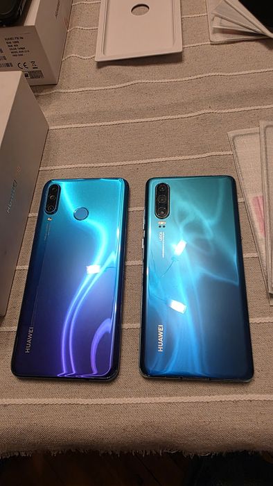 Huawei P30 si P30 Lite cutie sticla spy husa tel defect